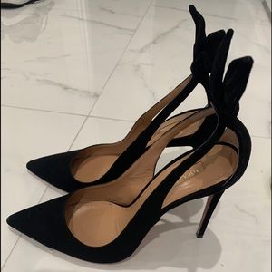 Aquazzura Firenze Black Heels